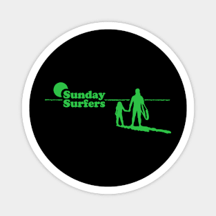 Sunday Surfers Green Magnet